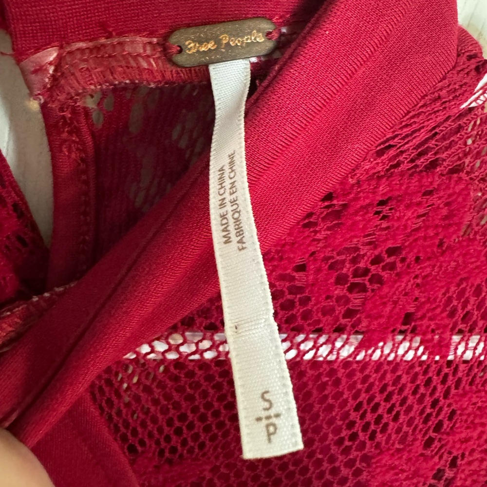Free People Red It's Now or Never Illusion
Mini Dress Small - Picture 7 of 11
